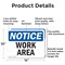 Signmission Work Area, 14 in W x Rectangle, Aluminum OS-2PACK-NS-A-1014-L-19069 - alternate 7